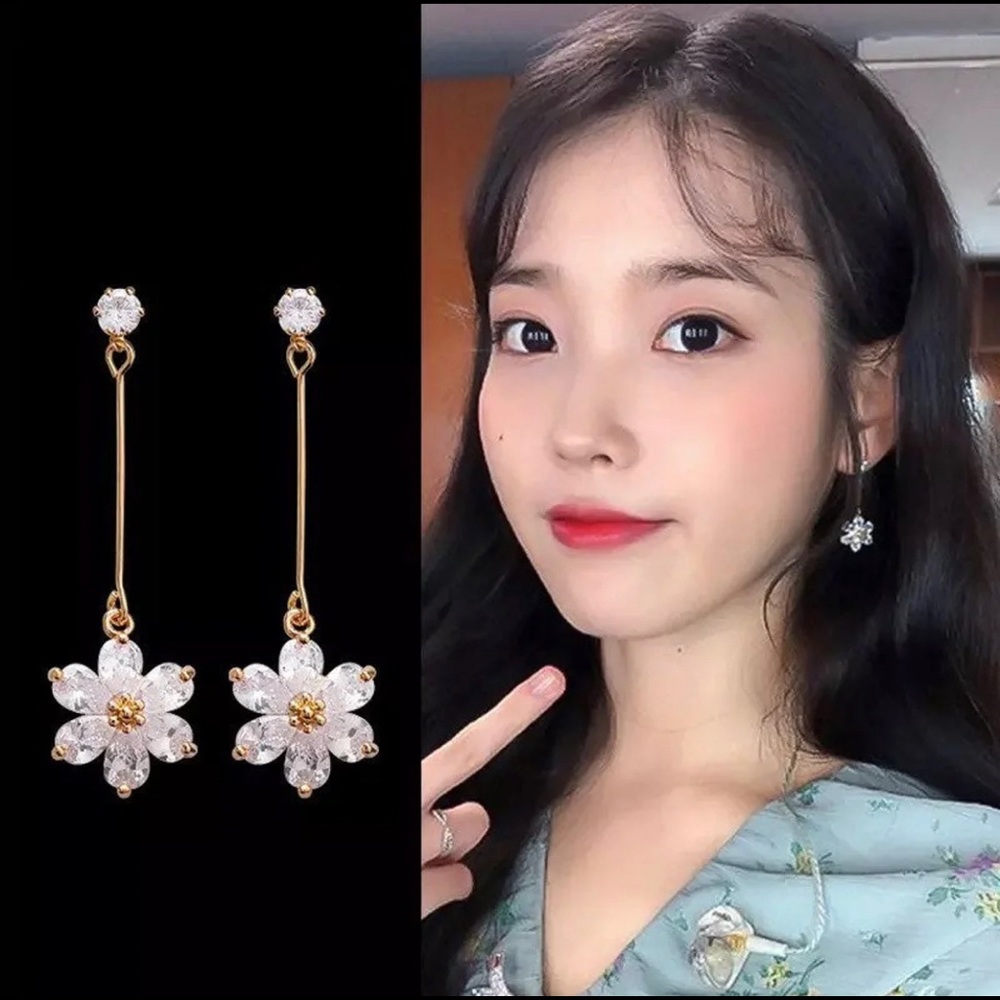 Korean Flower Fashion Earrings